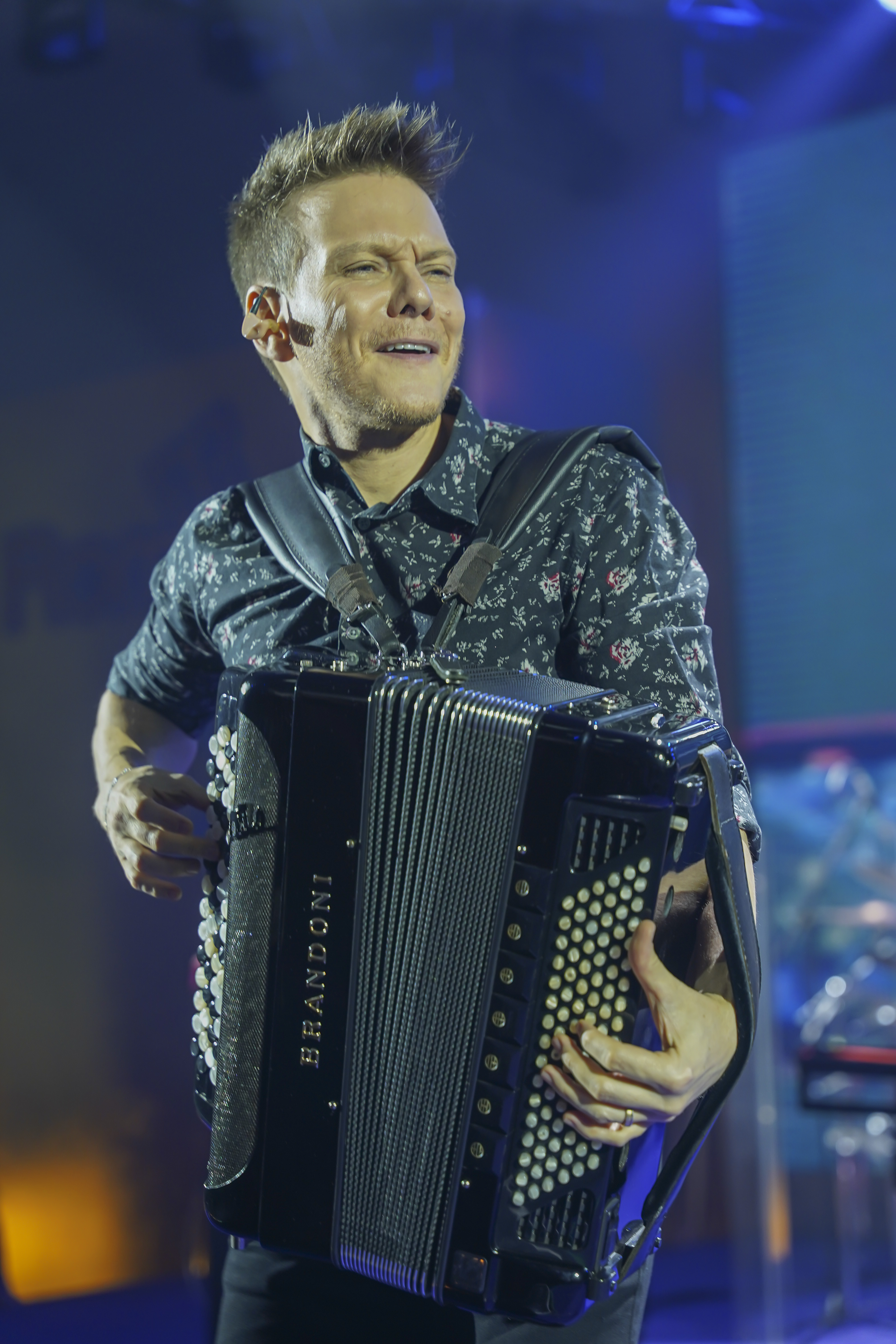 Músico com Acordeão